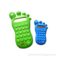 well design waterproof candy color cute foot shape silicone numeric keypad